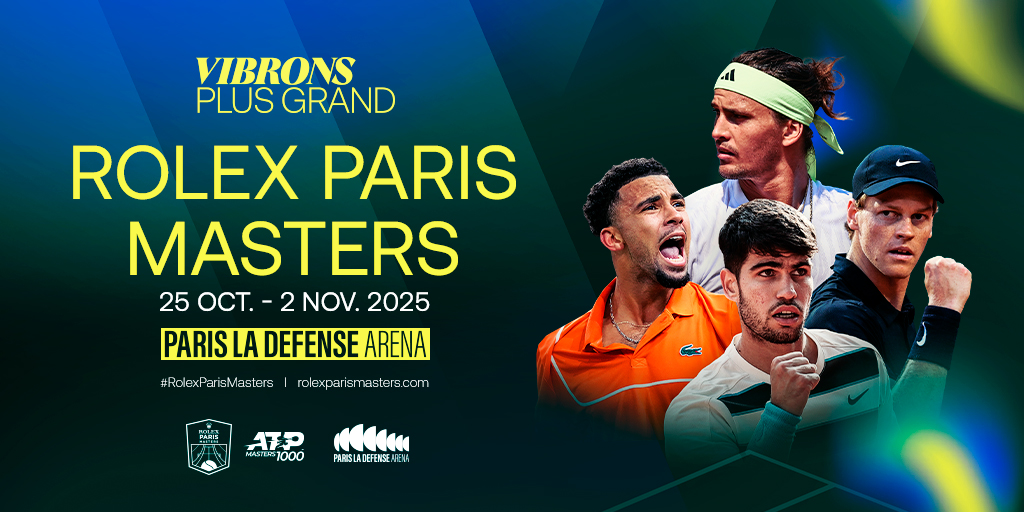 Affiche Rolex Paris Master 2025 à Paris La Défense Arena