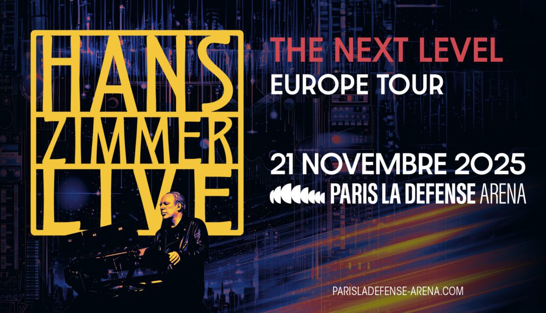 Affiche du concert de Hans Zimmer le 21 novembre 2025 à Paris La Défense Arena