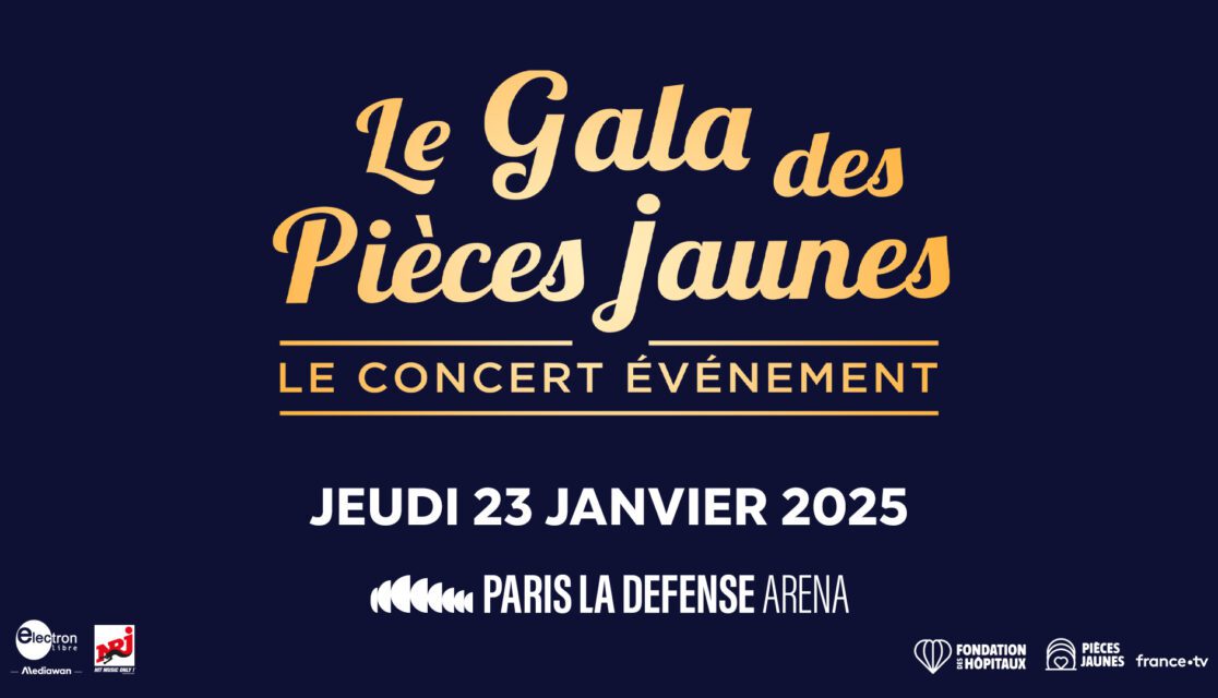 Affiche du Gala des Pièces Jaunes le 23 janvier 2025 à Paris La Défense Arena