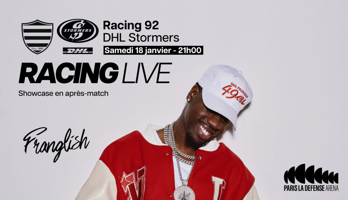 Racing Live avec Franglish le 18 janvier 2025 contre les Stormers à Paris La Défense Arena