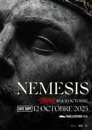 Affiche du concert de Booba le 10,11 et 12 octobre à Paris La Défense Arena