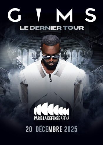 Affiche du concert de GIMS le 20 décembre 2025 à Paris La Défense Arena