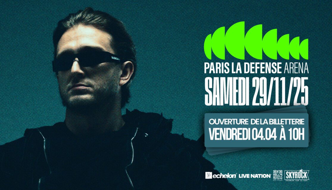 Affiche promotionnelle du concert de VALD à Paris LA Défense Arena du 29 novembre 2025