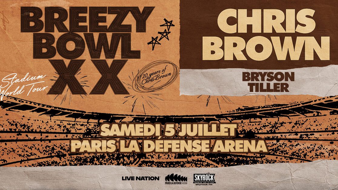 CHRIS BROWN - Paris la Défense Arena, Samedi 5 juillet 2025