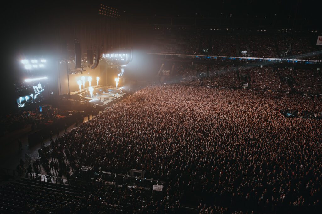 Public du concert d'Iron Maiden le 20 juillet 2025