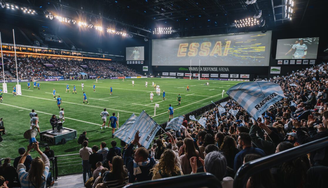 Public du Racing 92 à Paris La Défense Arena