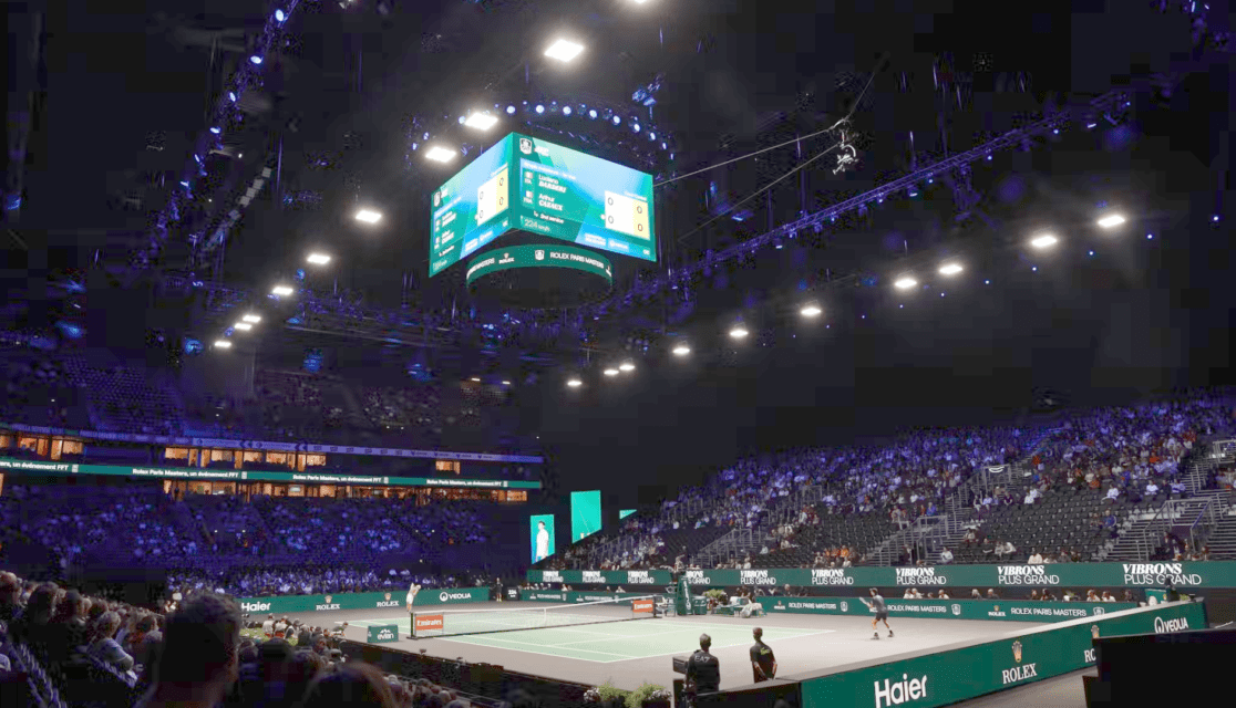 Court du Rolex Paris Masters 2025 à Paris a Défense Arena