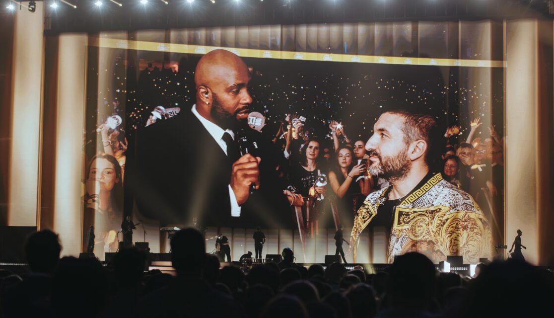 Teddy Riner et Ibrahim Maaloufau Gala des Pièces Jaunes